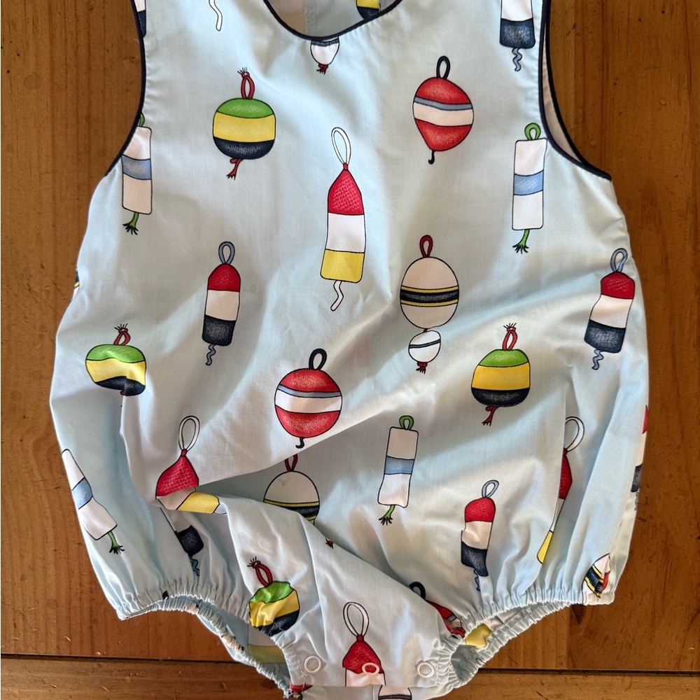 Nautical Buoy Print Baby Romper